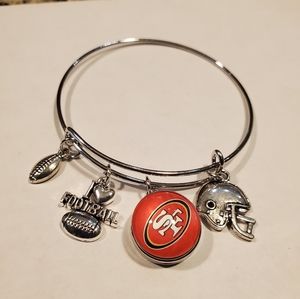 San Francisco 49rs Logo Snap Bracelet